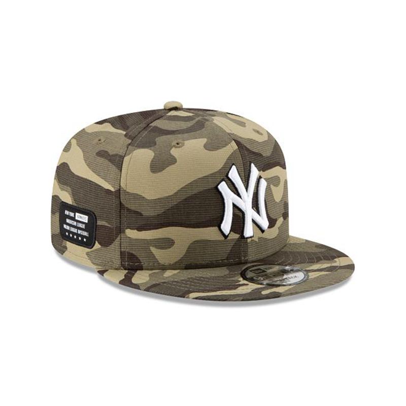 MLB New York Yankees Armed Forces Weekend 9Fifty Snapback (ZTY1058) - Green New Era Caps